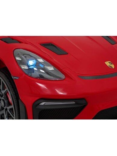 Porsche Spyder RS 718 Elektromobilis vaikamss dažymas Raudona spalva 14 Porsche Spyder RS 718 Elektromobilis vaikamss dažymas Raudona spalva 14