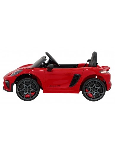 Porsche Spyder RS 718 Elektromobilis vaikamss dažymas Raudona spalva 2 Porsche Spyder RS 718 Elektromobilis vaikamss dažymas Raudona spalva 2