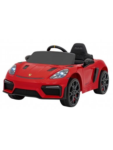 Porsche Spyder RS 718 Elektromobilis vaikamss dažymas Raudona spalva 22 Porsche Spyder RS 718 Elektromobilis vaikamss dažymas Raudona spalva 22