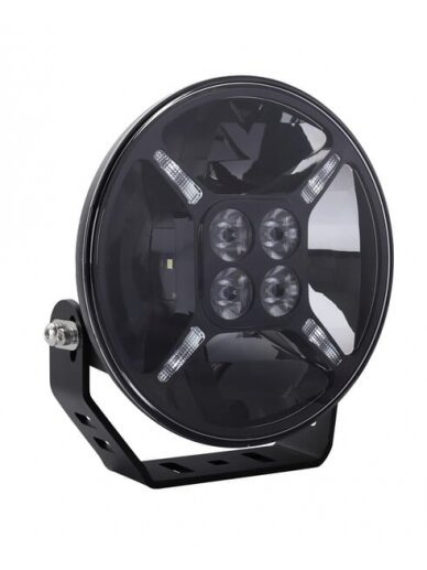 Priekinis LED žibintas, 60W, apvalus, 9-36V, Ø180mm, dienos šviesos, dvigubas stovėjimo šviesų žibintas, Kramp Priekinis LED žibintas, 60W, apvalus, 9-36V, Ø180mm, dienos šviesos, dvigubas stovėjimo šviesų žibintas, Kramp
