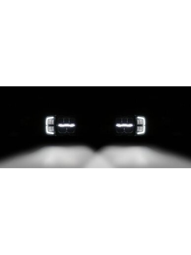 Priekinis LED žibintas, stačiakampis, 12/24V, 220x197,2x80,5 mm, šildomas, tolimosios/mažosios šviesos, nuo sniego, kairysis 4 Priekinis LED žibintas, stačiakampis, 12/24V, 220x197,2x80,5 mm, šildomas, tolimosios/mažosios šviesos, nuo sniego, kairysis 4