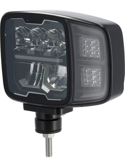 Priekinis LED žibintas, stačiakampis, 12/24V, 220x197,2x80,5 mm, šildomas, tolimosios/mažosios šviesos, nuo sniego, kairysis