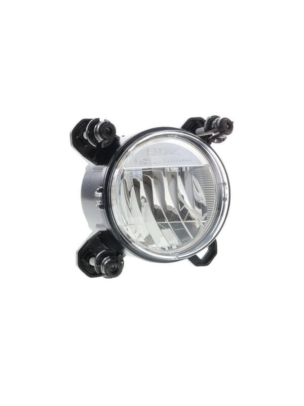 Priekinis LED žibintas, 16 W, stačiakampis, 12-24 V, Ø90 mm, AMP superseal 3 kontaktų, tolimosios / artimosios šviesos, Sacex