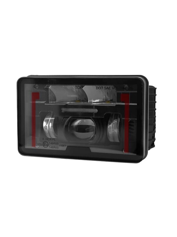 Priekinis LED žibintas, 23/45W, stačiakampis, 12-24V, 168x107x82mm, tolimosios / artimosios šviesos, šildomas, Kramp Priekinis LED žibintas, 23/45W, stačiakampis, 12-24V, 168x107x82mm, tolimosios / artimosios šviesos, šildomas, Kramp