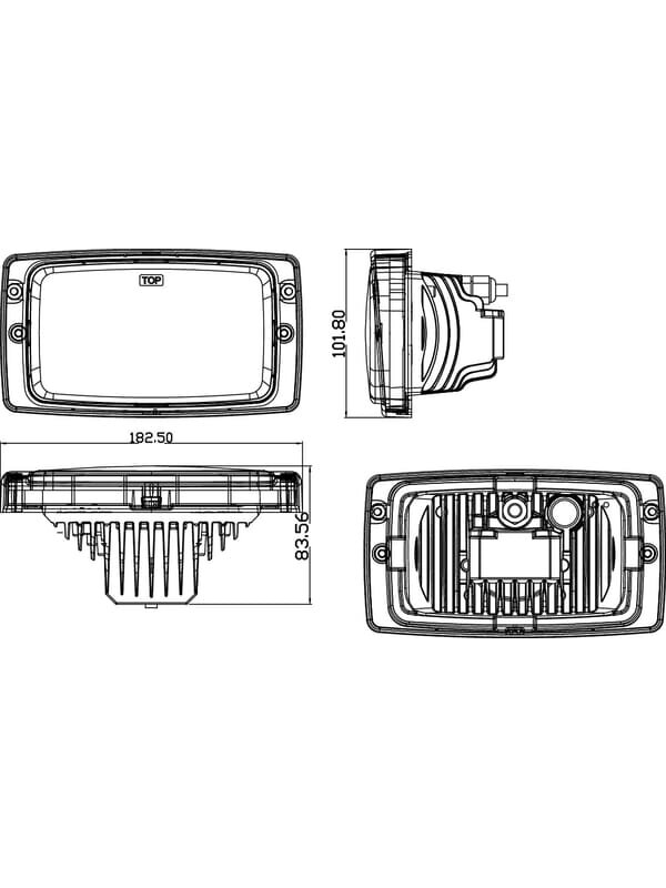 Priekinis LED žibintas, 24/22W, Kramp 9 Priekinis LED žibintas, 24/22W, Kramp 9