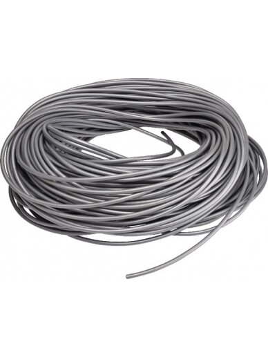 PVC kabelis 6 mm sidabro spalvos