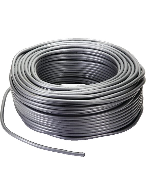 PVC kabelis 10 mm sidabro spalvos PVC kabelis 10 mm sidabro spalvos