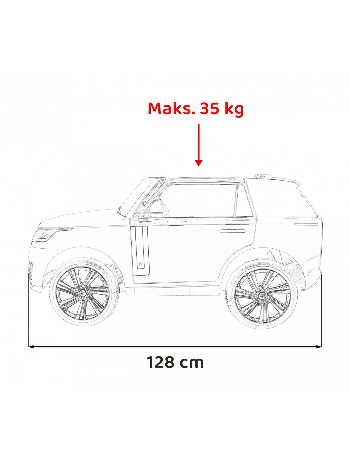 "Range Rover" visureigio liftas Raudona 17 "Range Rover" visureigio liftas Raudona 17