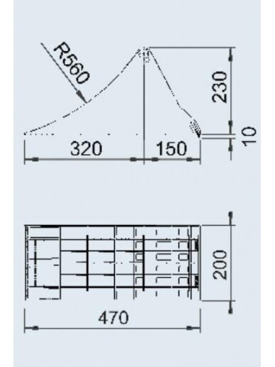 Ratų atrama PVC juoda 3
