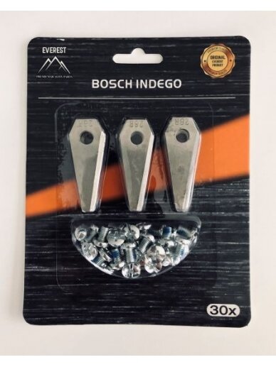 Roboto žoliapjovės peiliukai BOSCH - Rinkinys 30 vnt. Roboto žoliapjovės peiliukai BOSCH - Rinkinys 30 vnt.