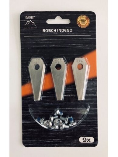 Roboto žoliapjovės peiliukai BOSCH - Rinkinys 9 vnt. Roboto žoliapjovės peiliukai BOSCH - Rinkinys 9 vnt.