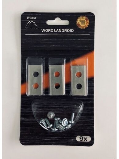 Roboto žoliapjovės peiliukai WORX - Rinkinys 9 vnt. Roboto žoliapjovės peiliukai WORX - Rinkinys 9 vnt.