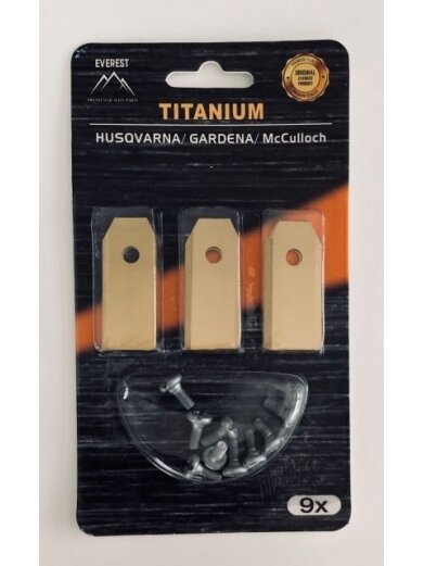 Roboto žoliapjovės peiliukai HUSQVARNA GARDENA 43mm Titanas - Rinkinys 9 vnt. Roboto žoliapjovės peiliukai HUSQVARNA GARDENA 43mm Titanas - Rinkinys 9 vnt.