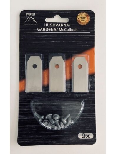 Roboto žoliapjovės peiliukai HUSQVARNA GARDENA 43mm - Rinkinys 9 vnt.