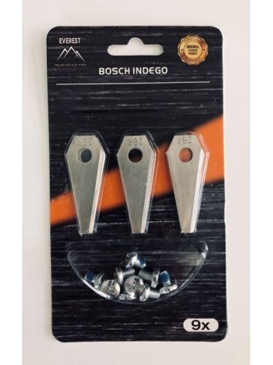 Roboto žoliapjovės peiliukai BOSCH - Rinkinys 9 vnt. Roboto žoliapjovės peiliukai BOSCH - Rinkinys 9 vnt.