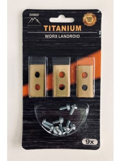 Roboto žoliapjovės peiliukai WORX Titanas - Rinkinys 9 vnt. Roboto žoliapjovės peiliukai WORX Titanas - Rinkinys 9 vnt.