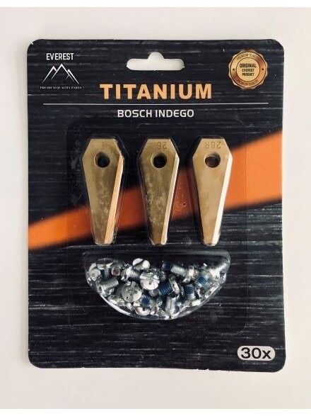 Roboto žoliapjovės peiliukai BOSCH Titanas - Rinkinys 30 vnt. Roboto žoliapjovės peiliukai BOSCH Titanas - Rinkinys 30 vnt.