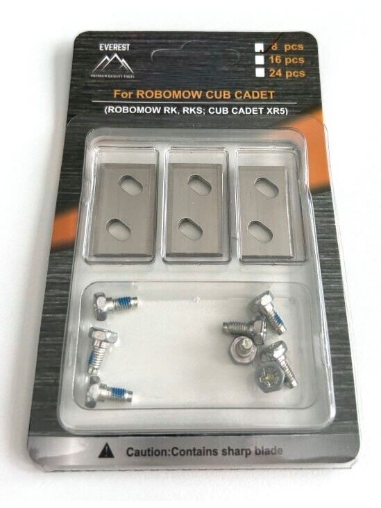 ROBOTO VEJAPJOVĖE PEILIŲ ROBOMOW RK, RKS; CUB CADET XR5 - RINKINYS 8 vnt EVEREST A.32,4 ROBOTO VEJAPJOVĖE PEILIŲ ROBOMOW RK, RKS; CUB CADET XR5 - RINKINYS 8 vnt EVEREST A.32,4