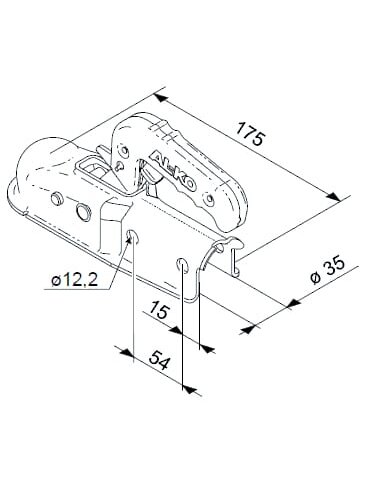 Rutulinė jungtis AK 7 V PLUS -35 1 Rutulinė jungtis AK 7 V PLUS -35 1