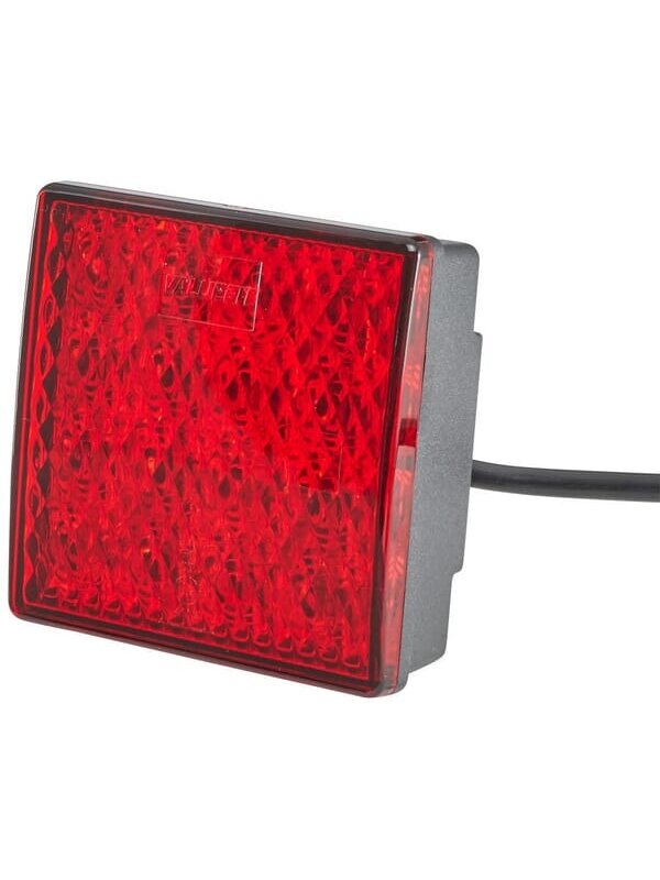 Rūko žibintas LED, kvadratinis, 12 V, raudonas, tvirtinamas varžtais, 80x33,7x80 mm, "Hella ValueFit