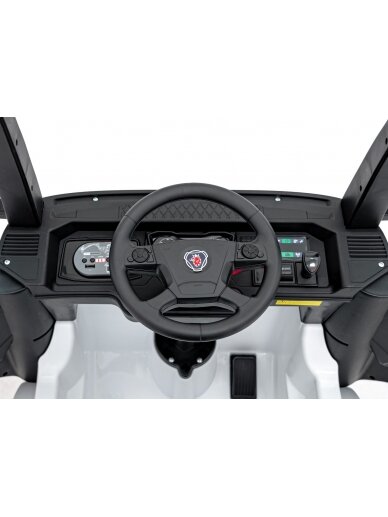 Scania R-SERIE Elektromobilis vaikams Balta 14 Scania R-SERIE Elektromobilis vaikams Balta 14