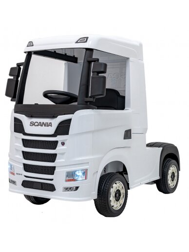Scania R-SERIE Elektromobilis vaikams Balta 2 Scania R-SERIE Elektromobilis vaikams Balta 2