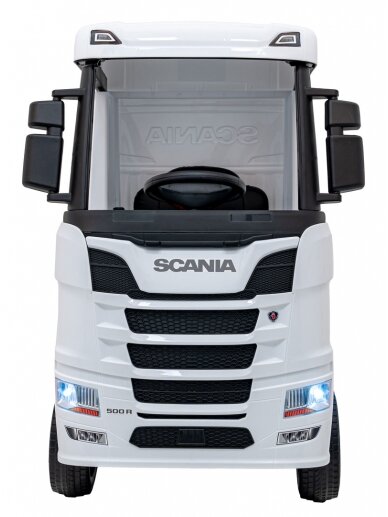 Scania R-SERIE Elektromobilis vaikams Balta Scania R-SERIE Elektromobilis vaikams Balta