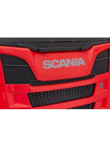 Scania R-SERIE Elektromobilis vaikams Raudona 15 Scania R-SERIE Elektromobilis vaikams Raudona 15
