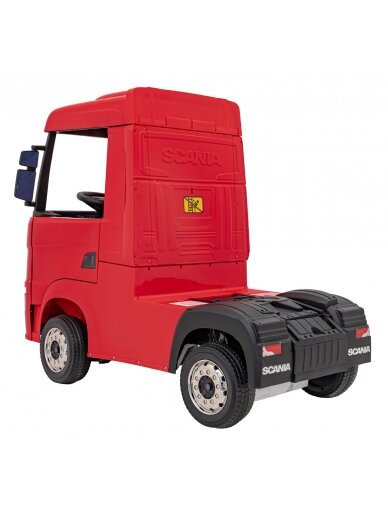 Scania R-SERIE Elektromobilis vaikams Raudona 4 Scania R-SERIE Elektromobilis vaikams Raudona 4