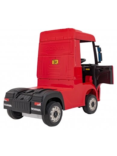 Scania R-SERIE Elektromobilis vaikams Raudona 6 Scania R-SERIE Elektromobilis vaikams Raudona 6