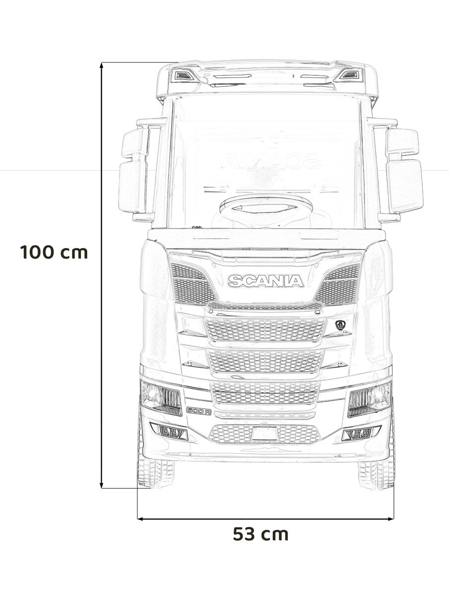 Scania R-SERIE Elektromobilis vaikams Raudona 19