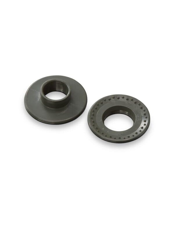 Segtukų kilpos Ø 12 mm plastikinės žalios spalvos Segtukų kilpos Ø 12 mm plastikinės žalios spalvos
