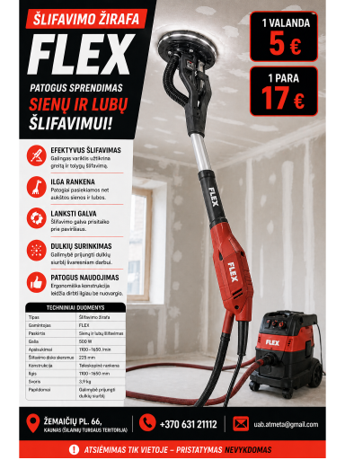 ŠLIFAVIMO ŽIRAFA FLEX