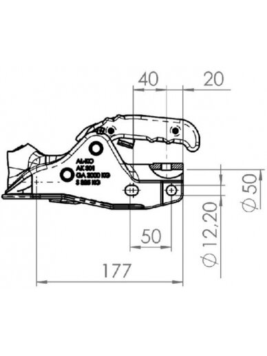 Sukabinimo spyna AK301 3