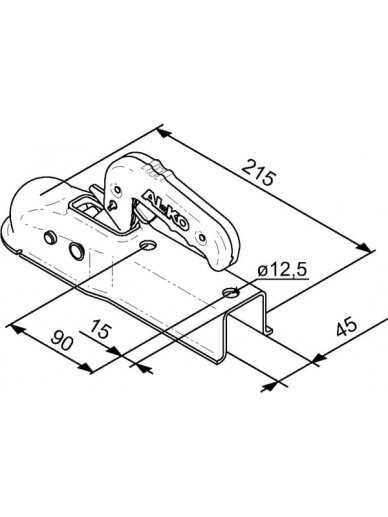 Sukabinimo spyna AK7/G VKT 45 PLU 1 Sukabinimo spyna AK7/G VKT 45 PLU 1