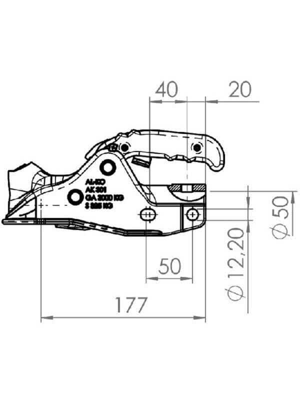 Sukabinimo spyna AK301 3