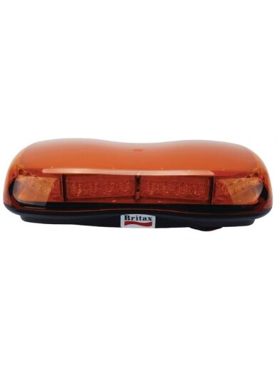 Šviesos juosta, 12/24V, gintarinė, tvirtinama varžtais, 420x205x95mm, 8 LED, Britax Šviesos juosta, 12/24V, gintarinė, tvirtinama varžtais, 420x205x95mm, 8 LED, Britax