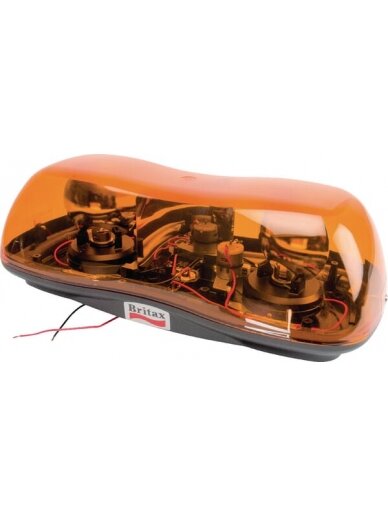 Šviesos juosta halogeninė, 12V, gintarinė, tvirtinama varžtais, 420x205x130mm, Britax Šviesos juosta halogeninė, 12V, gintarinė, tvirtinama varžtais, 420x205x130mm, Britax