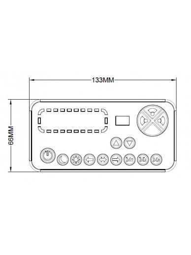 Šviesos juosta LED, 100/200W, 12-24V, gintarinė, tvirtinama varžtais, 767x89x280 mm TA2 4 Šviesos juosta LED, 100/200W, 12-24V, gintarinė, tvirtinama varžtais, 767x89x280 mm TA2 4