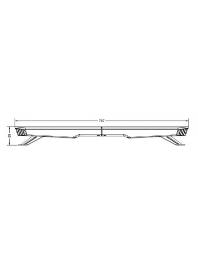 Šviesos juosta LED, 100/200W, 12-24V, gintarinė, tvirtinama varžtais, 767x89x280 mm TA2 5 Šviesos juosta LED, 100/200W, 12-24V, gintarinė, tvirtinama varžtais, 767x89x280 mm TA2 5