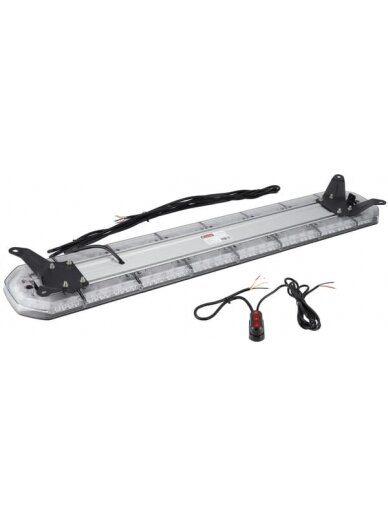 Šviesos juosta LED, 170W, 12-24V, gintarinė, tvirtinama varžtais, 1220mm, Kramp 1