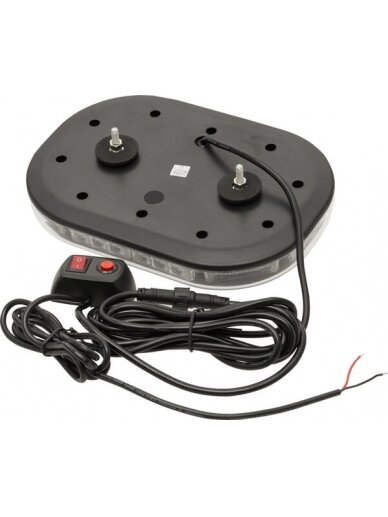 Šviesos juosta LED, 90W, 12-24V, gintarinė, tvirtinama varžtais, 250x173x36mm, 30 LED, Kramp 1 Šviesos juosta LED, 90W, 12-24V, gintarinė, tvirtinama varžtais, 250x173x36mm, 30 LED, Kramp 1