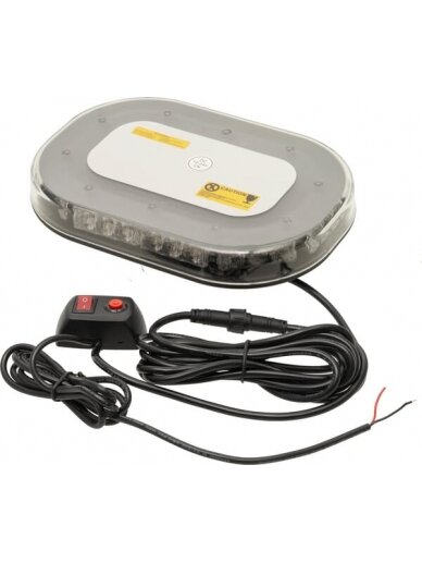 Šviesos juosta LED, 90W, 12-24V, gintarinė, tvirtinama varžtais, 250x173x36mm, 30 LED, Kramp Šviesos juosta LED, 90W, 12-24V, gintarinė, tvirtinama varžtais, 250x173x36mm, 30 LED, Kramp