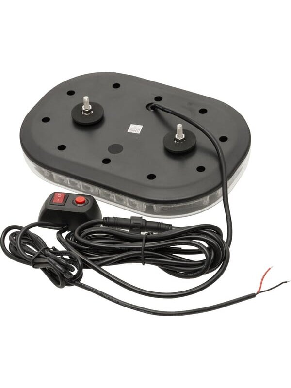 Šviesos juosta LED, 90W, 12-24V, gintarinė, tvirtinama varžtais, 250x173x36mm, 30 LED, Kramp 1