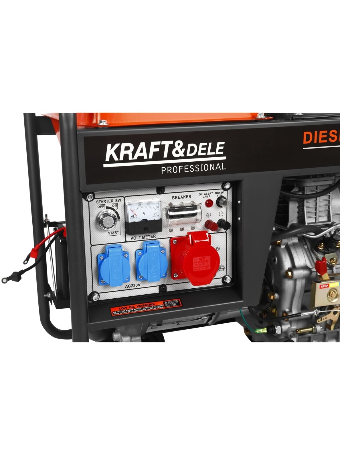 Tai Kraft&Dele KD3243 dyzelinis elektros generatorius, deklaruojamas kaip 7 kW, 230/400 V. 2 Tai Kraft&Dele KD3243 dyzelinis elektros generatorius, deklaruojamas kaip 7 kW, 230/400 V. 2