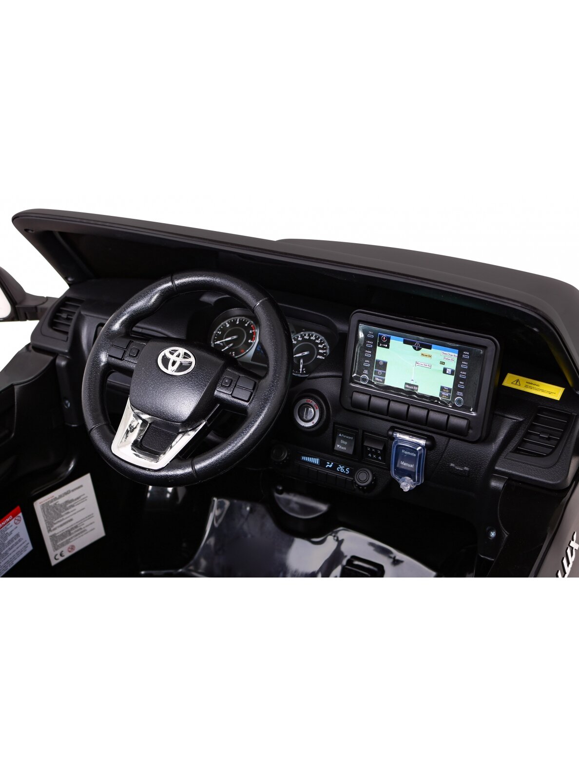 Toyota Hilux Elektromobilis vaikams Juoda 9
