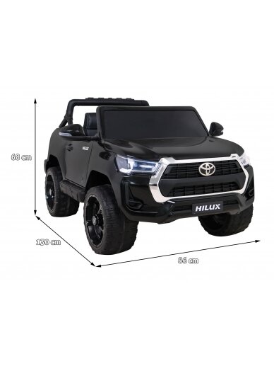 Toyota Hilux Elektromobilis vaikams Juoda 13