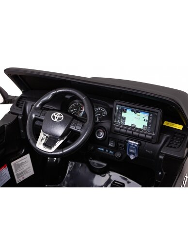 Toyota Hilux Elektromobilis vaikams Juoda 9