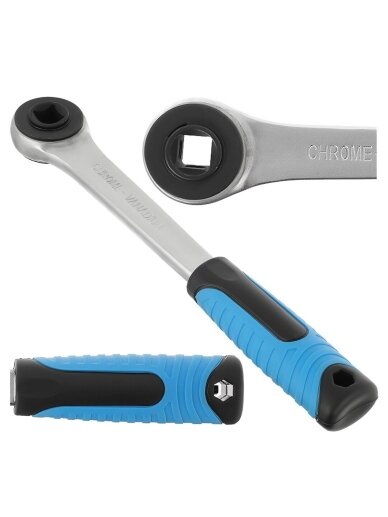 Universalus daugiafunkcis raktas GEKO 3/8"–1" skirtas 1/2" kvadratinei jungčiai Universalus daugiafunkcis raktas GEKO 3/8"–1" skirtas 1/2" kvadratinei jungčiai