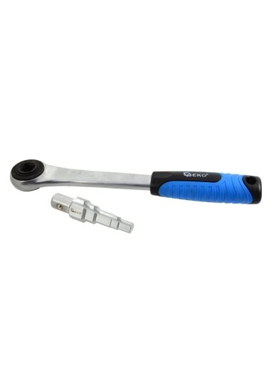 Universalus daugiafunkcis raktas GEKO 3/8"–1" su terkšle (1/2" jungtis) Universalus daugiafunkcis raktas GEKO 3/8"–1" su terkšle (1/2" jungtis)